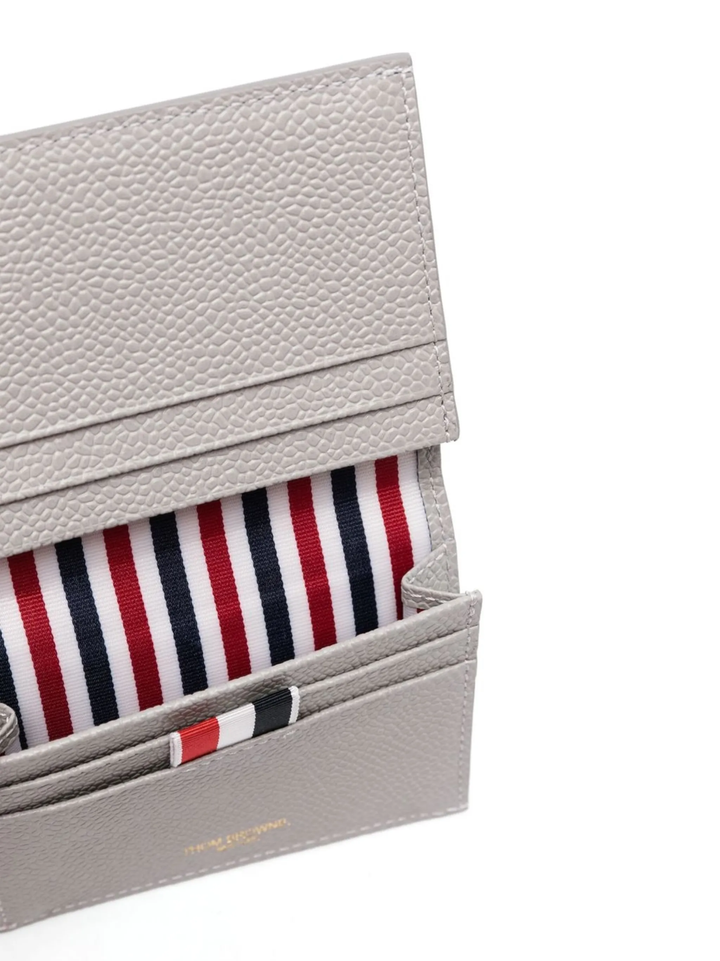 Double Card Holder In Pebble Grain