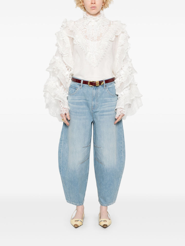 Crush Heart Trim Blouse