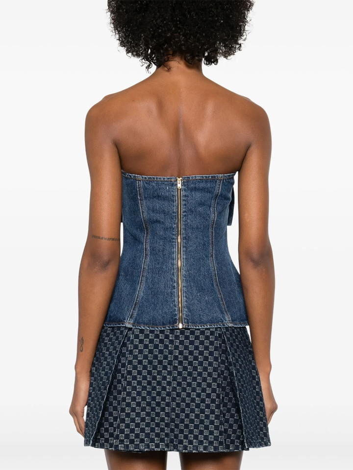 デニムバンドゥトップ