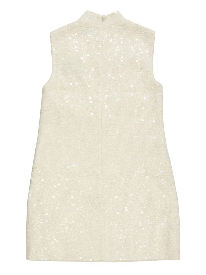 cream boucle flower mini dress HEIRESS CREAM BOUCLE FLOWER MINI DRESS by Heiress Beverly Hills