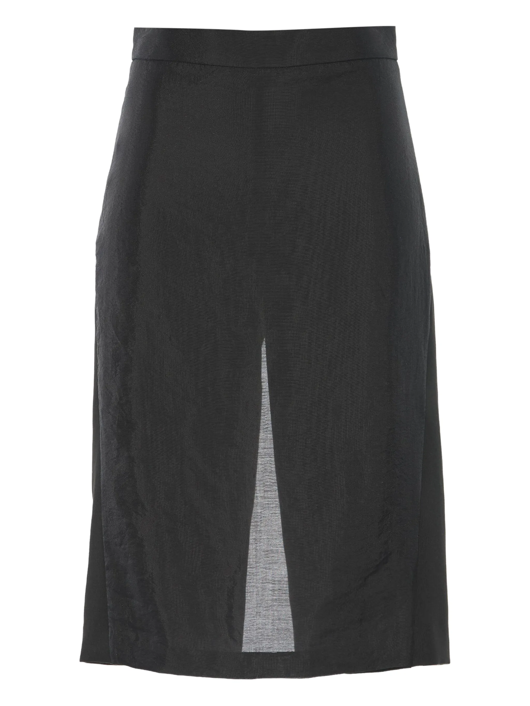 Black Hybrid Sheer Skort