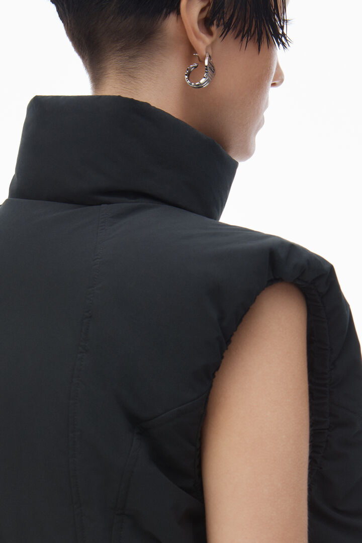 Puffer Vest With Logo Patch