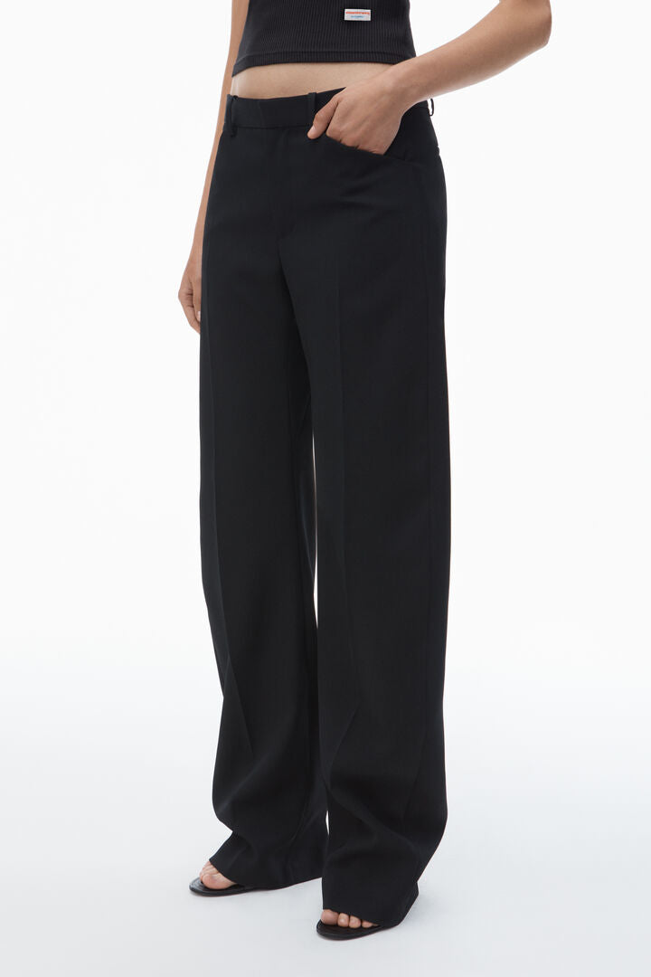 Mid-Rise Tailored Trouser
