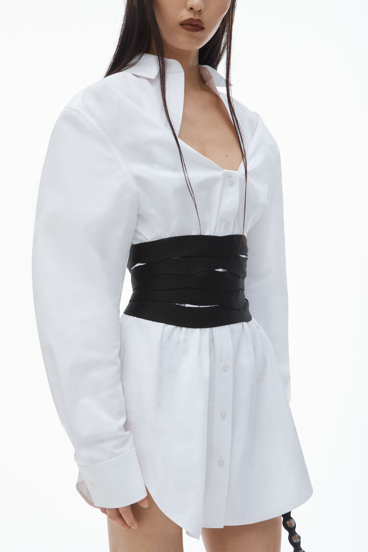 Deconstructed Mini Shirtdress