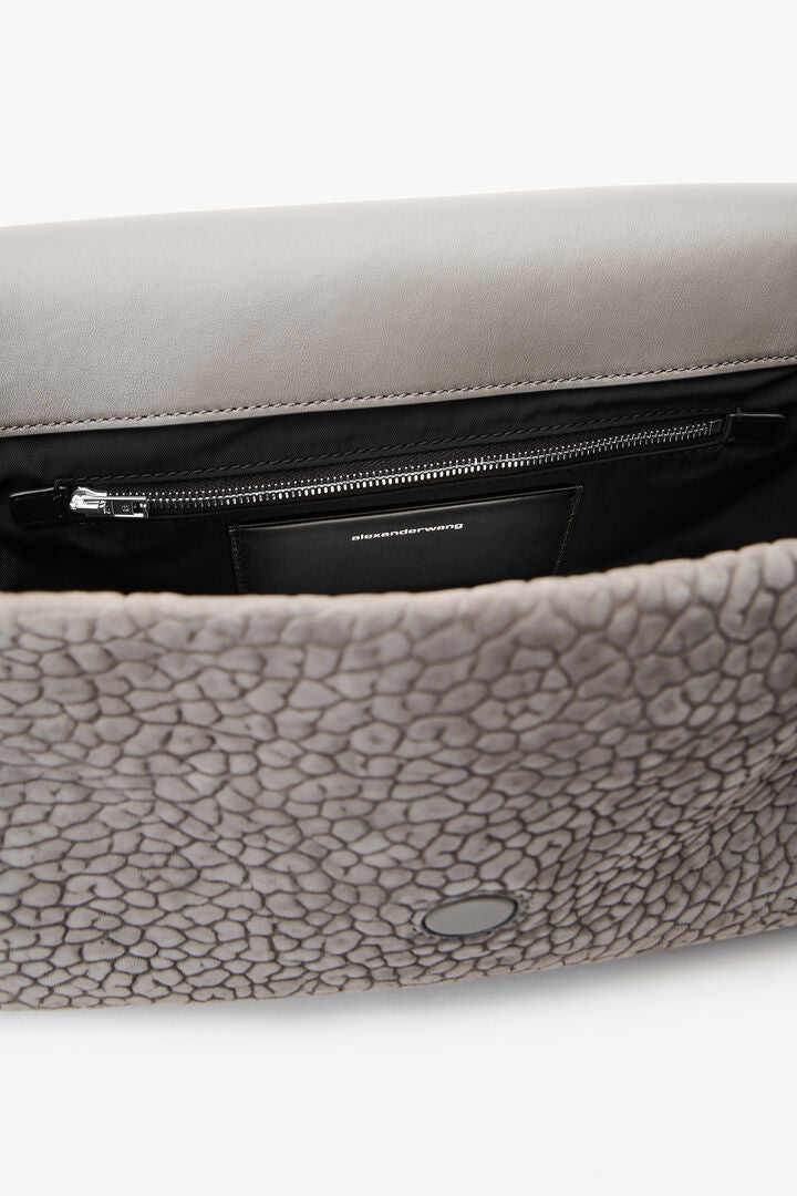 Ricco Medium Flap Bag In Nubuck Leather