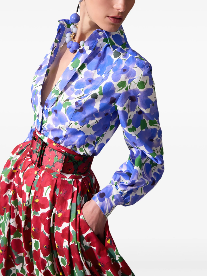 Long Sleeve Button Down Blouse