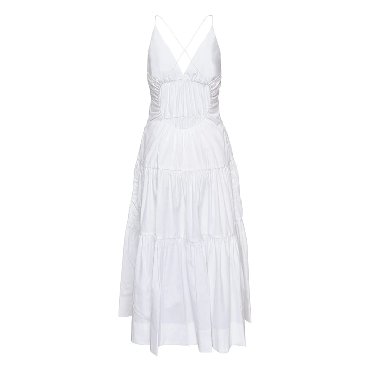 Wrinkle Free Cotton Tier Dress