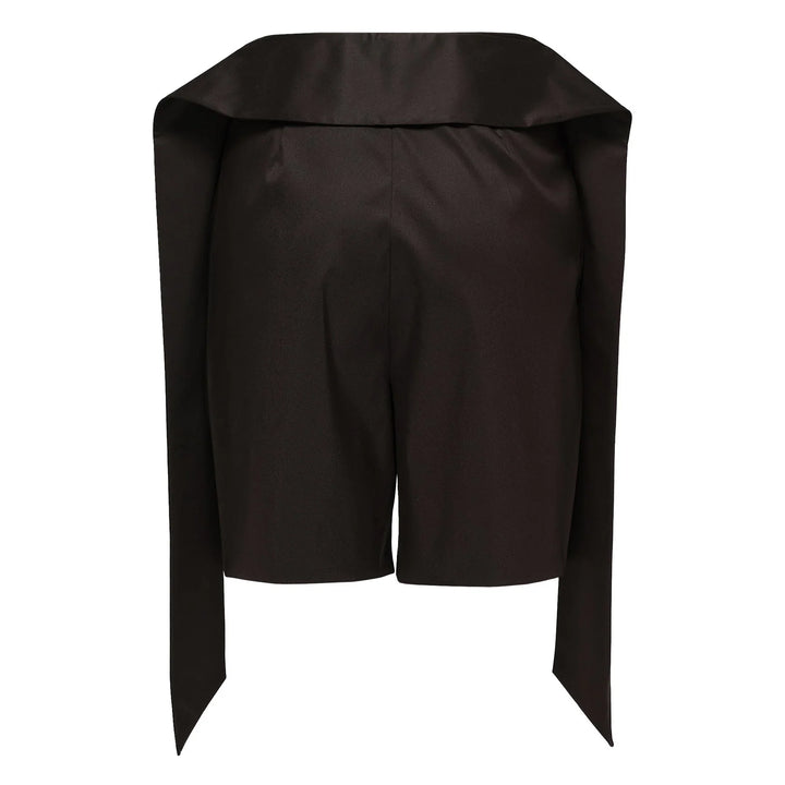 Sheen Cotton Poly Stretch Tie Shorts