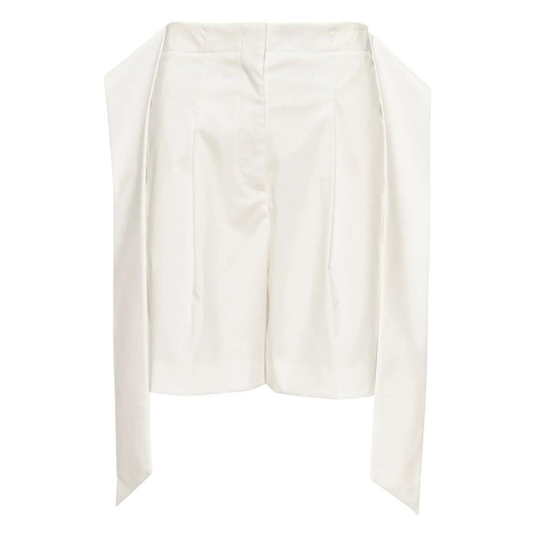 Sheen Cotton Poly Stretch Tie Shorts