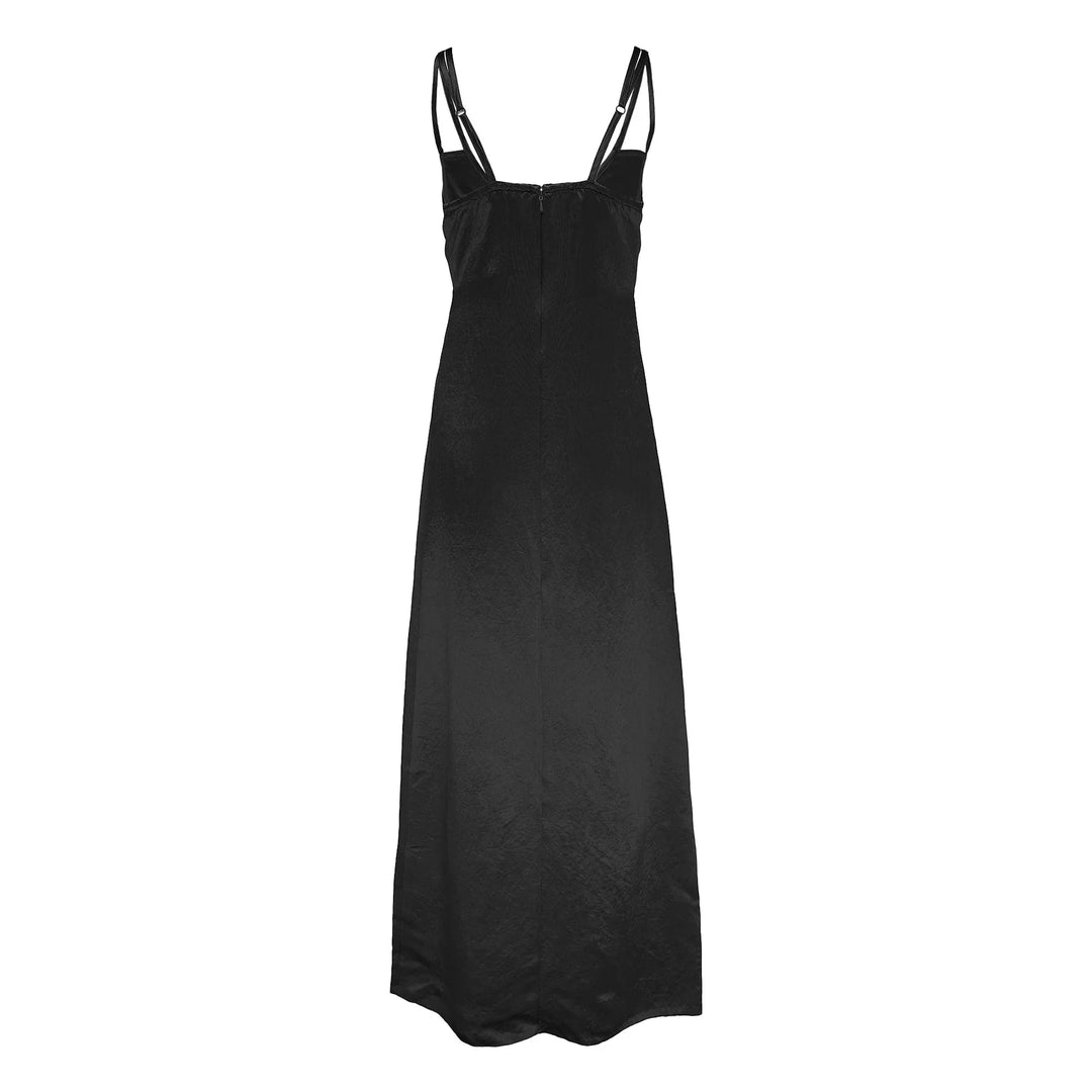 Heavy Satin Strappy Dress