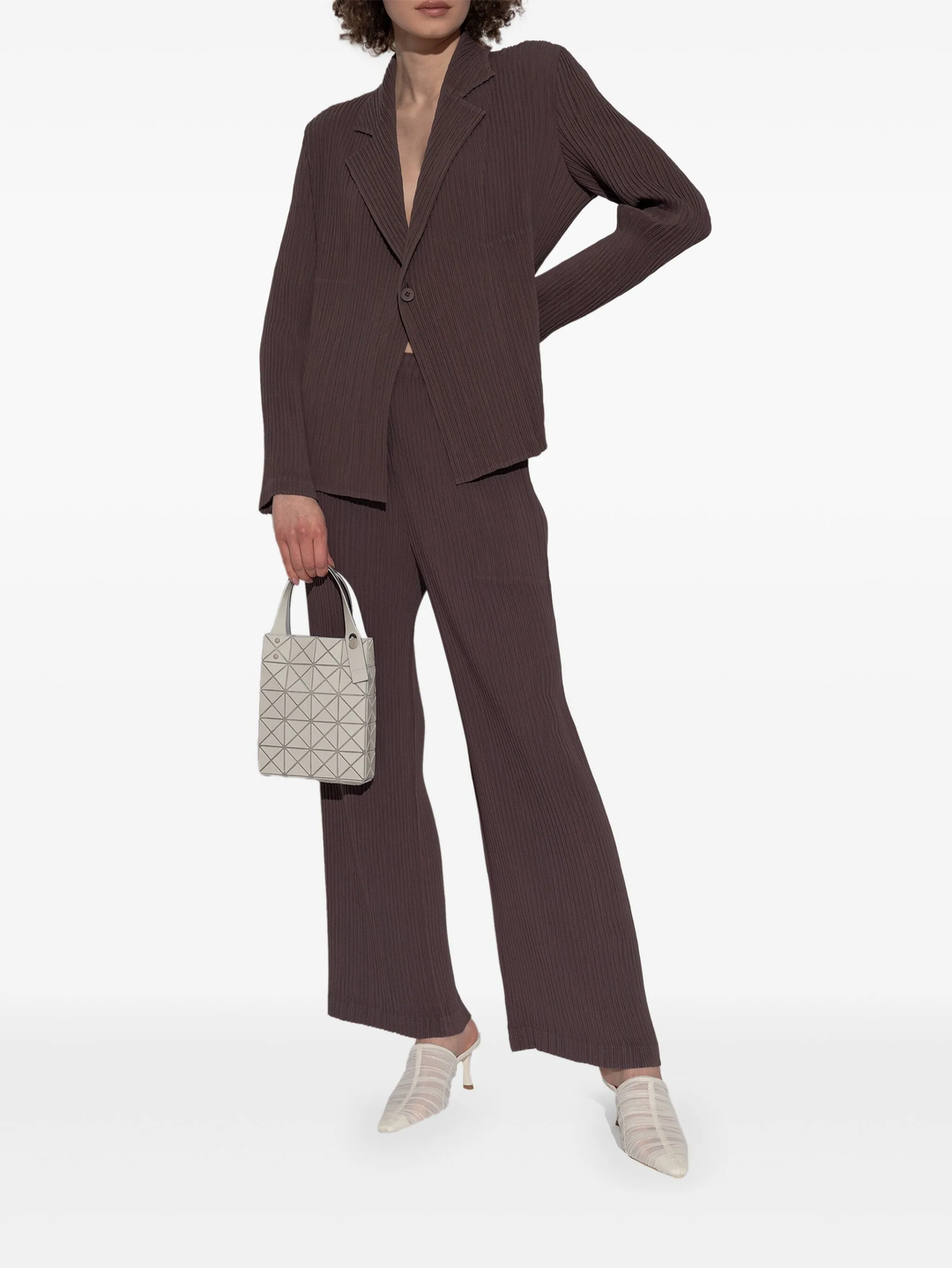 Hatching Pleats Jacket