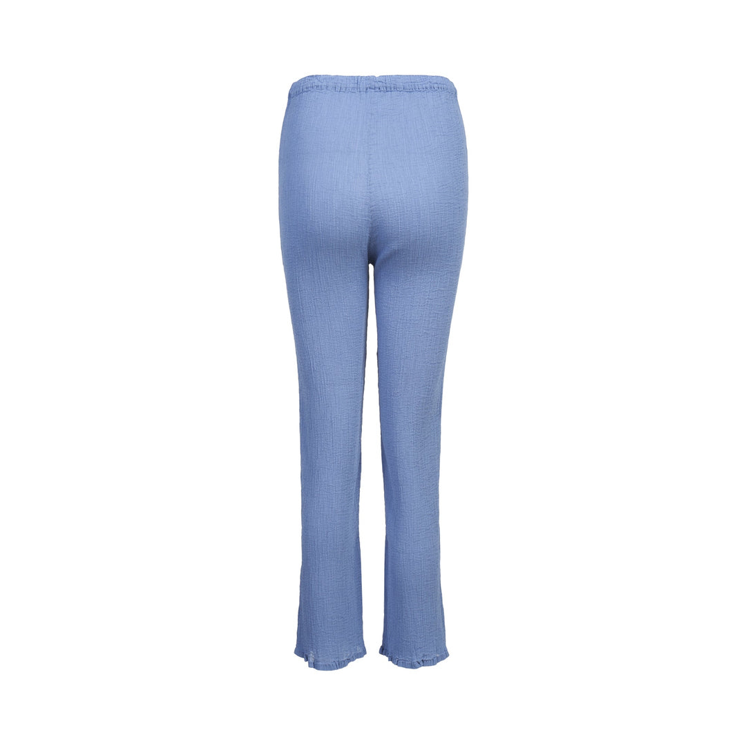 See-Through Crepe Color Pants