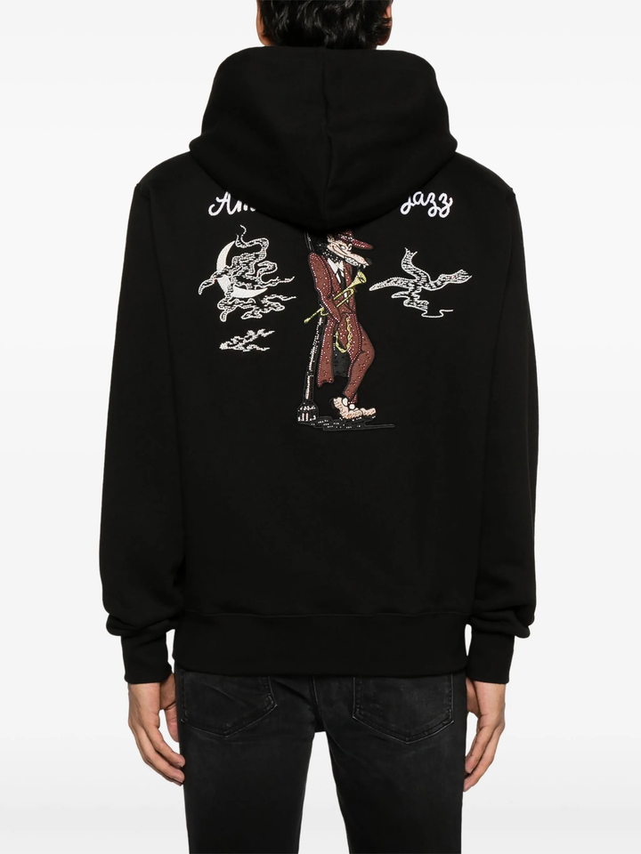 Jazz Wolf Zip Up Hoodie