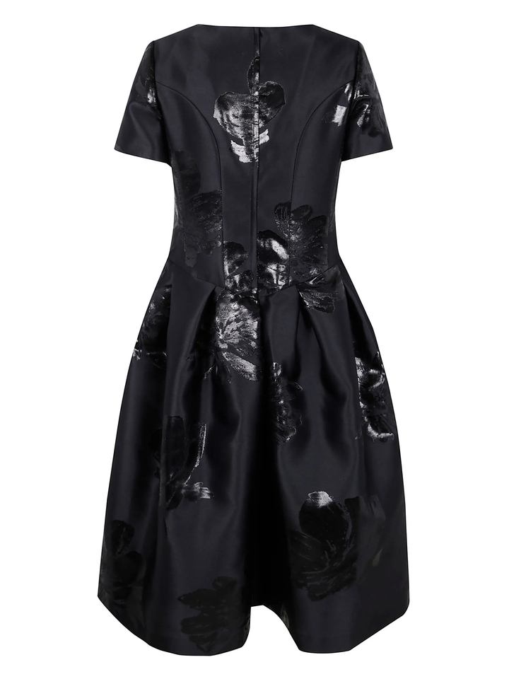 Polyester Jacquard Floral Pattern Dress