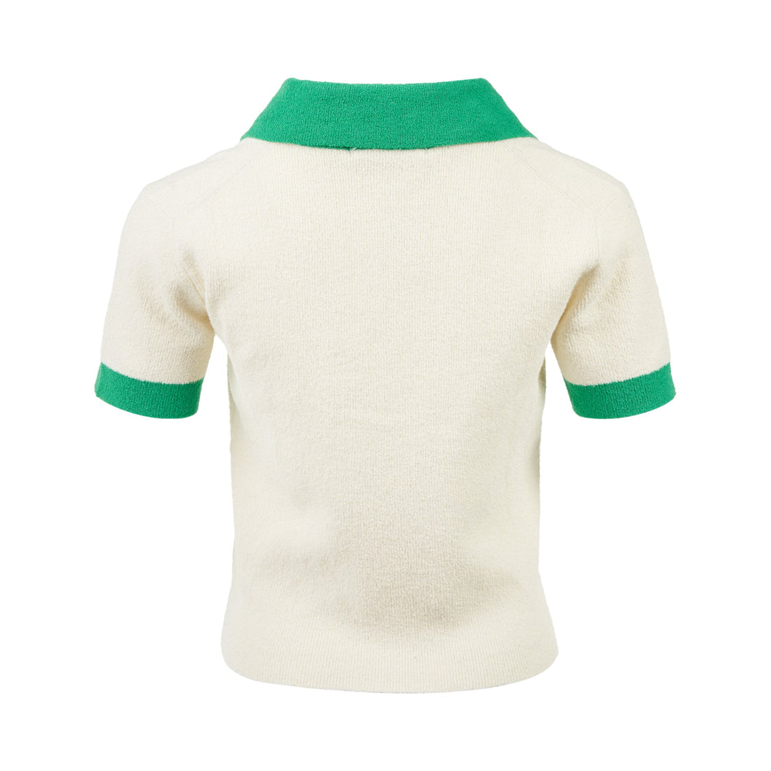 Cotton Knit Color Contrast Top