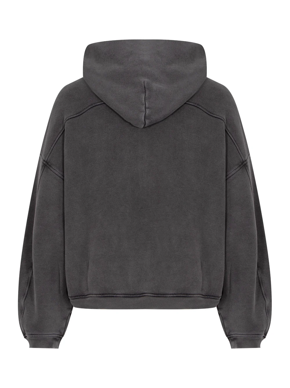Oversize Zip-Up Hoodie In Cotton Terry