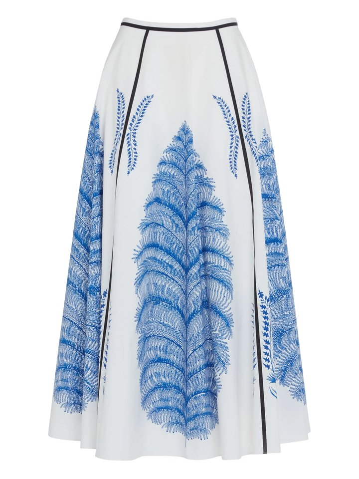Popeline Printed Skirt