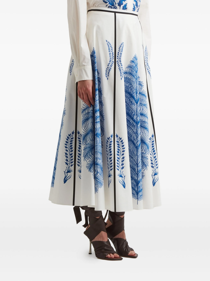Popeline Printed Skirt