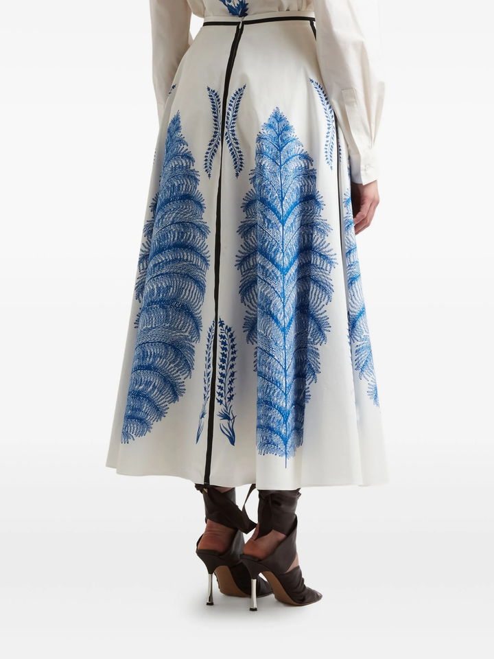 Popeline Printed Skirt