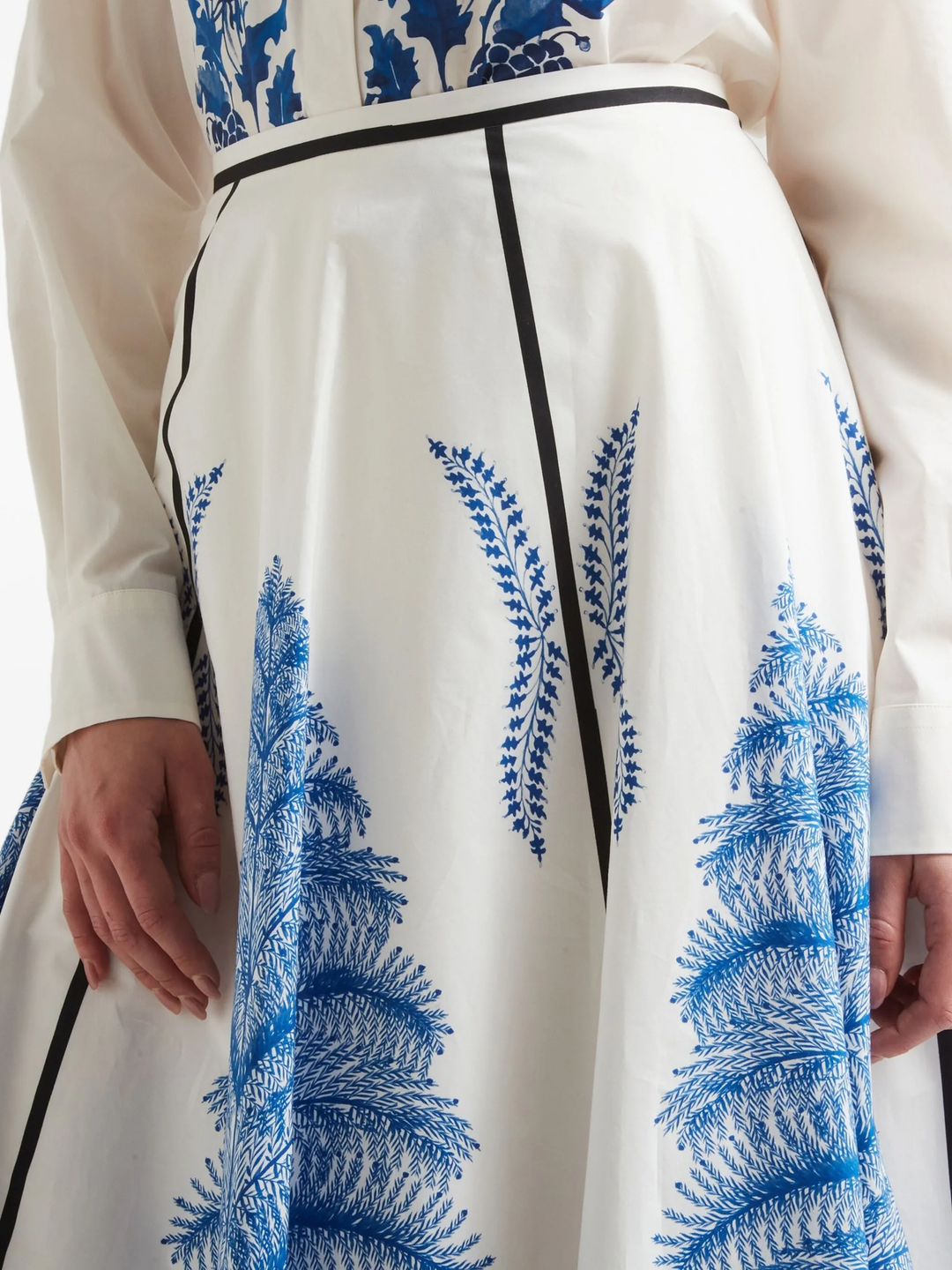 Popeline Printed Skirt