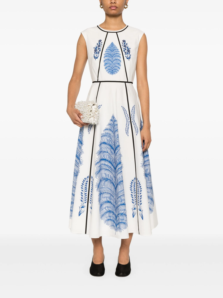 Popeline Printed Dress
