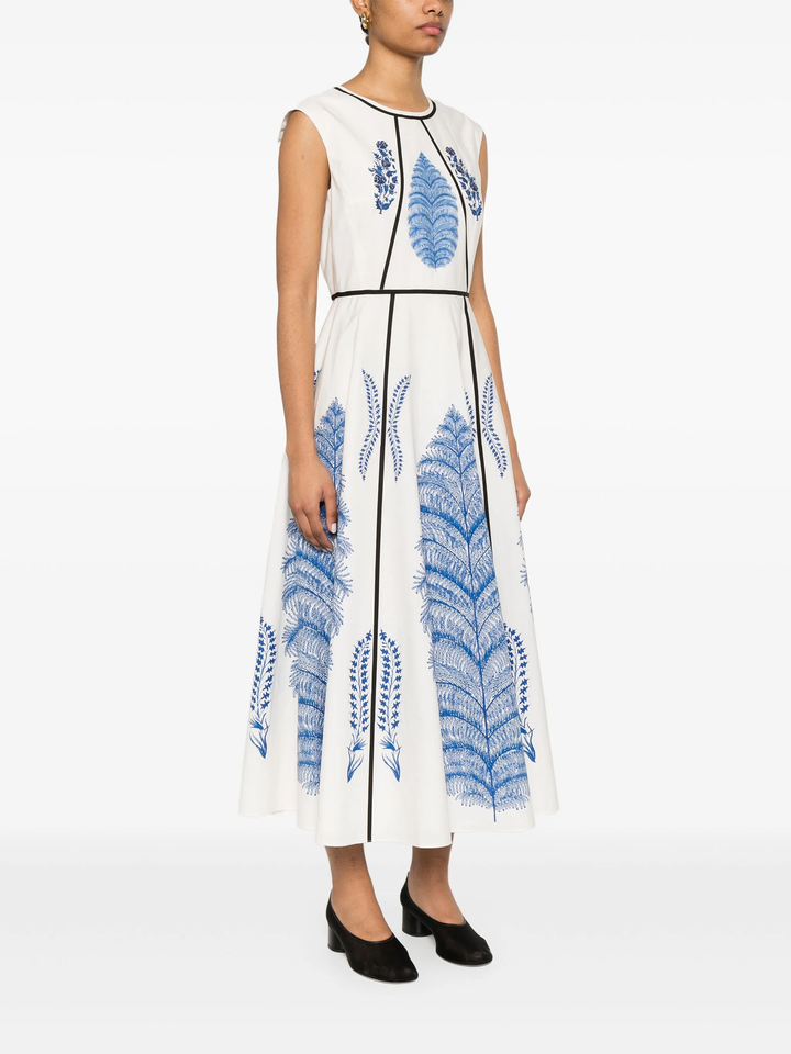Popeline Printed Dress