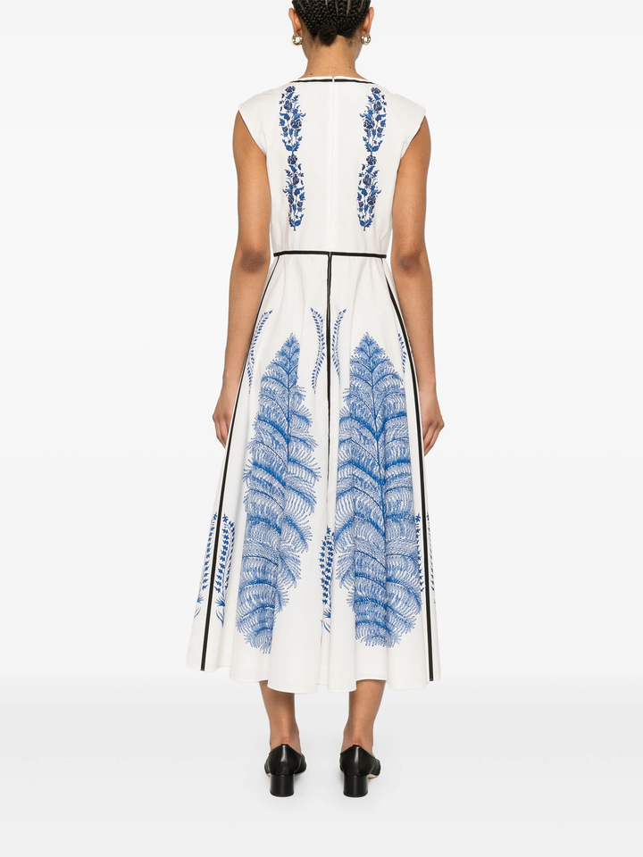 Popeline Printed Dress