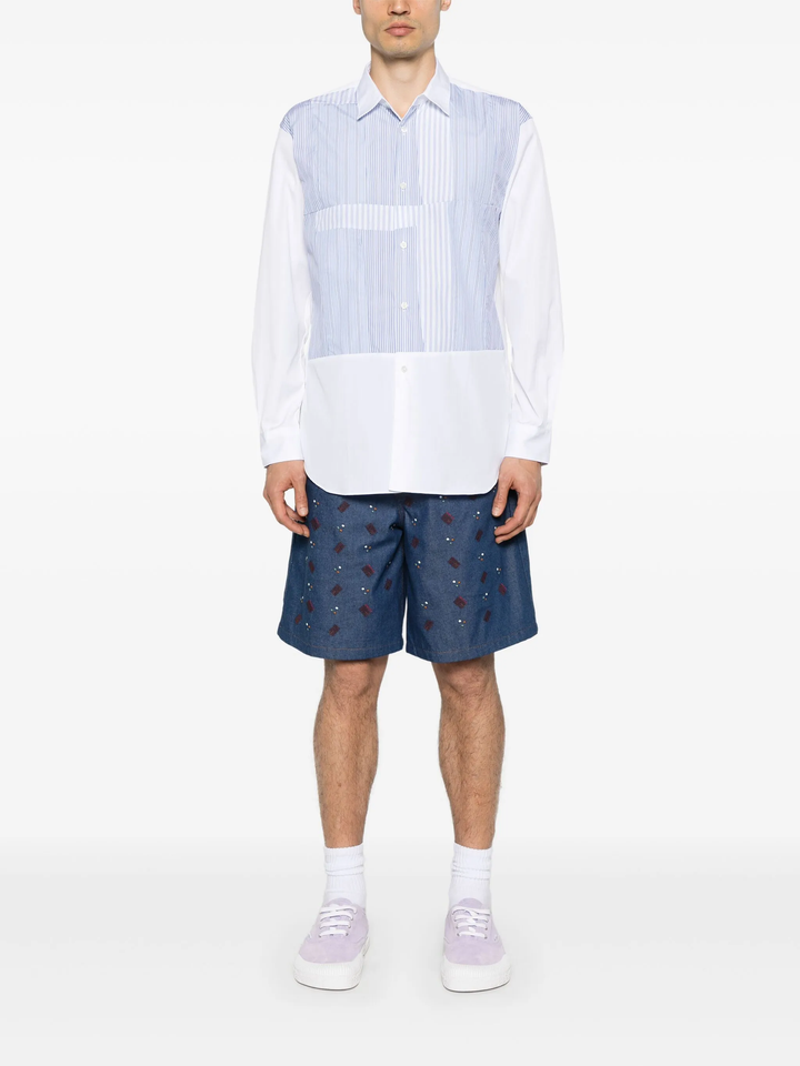 Yarn Dyed Cotton Stripe Poplin Shirt