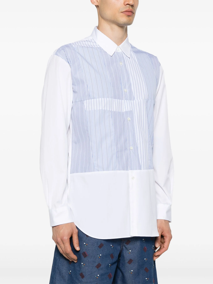 Yarn Dyed Cotton Stripe Poplin Shirt