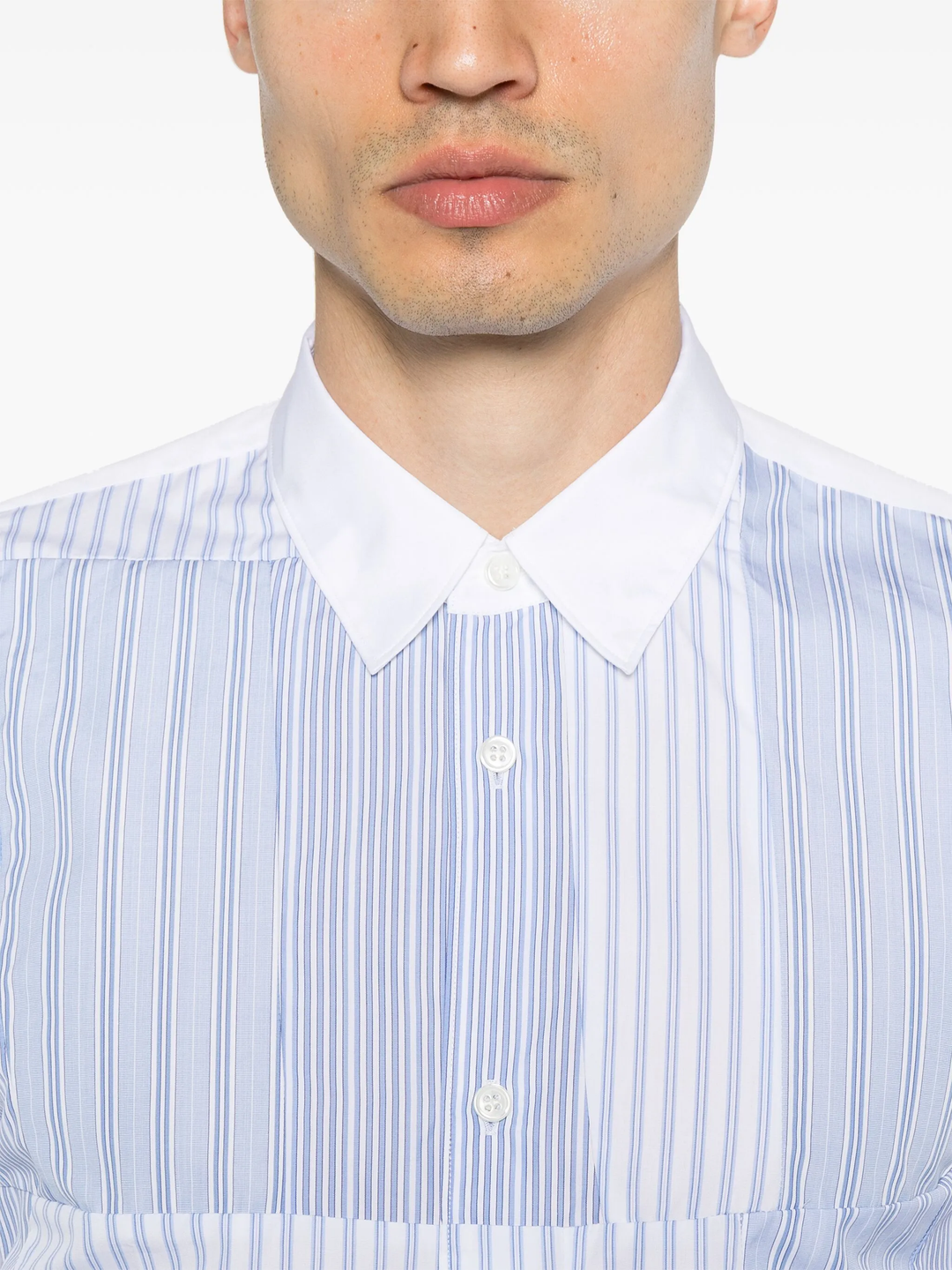 Yarn Dyed Cotton Stripe Poplin Shirt