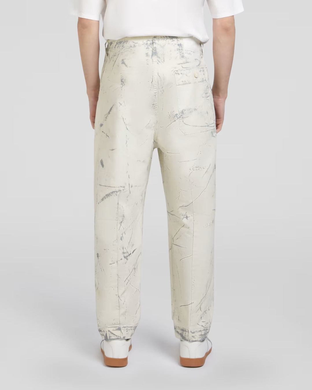 Cotton Cargo Pants Hand Painted