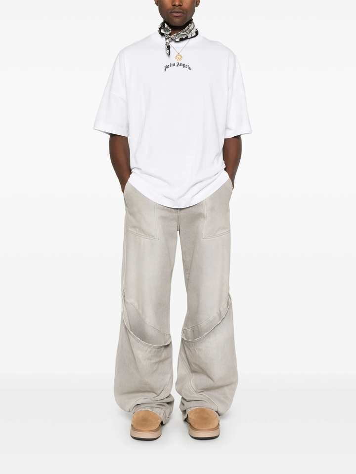 Back Curved Logo Oversize Tee