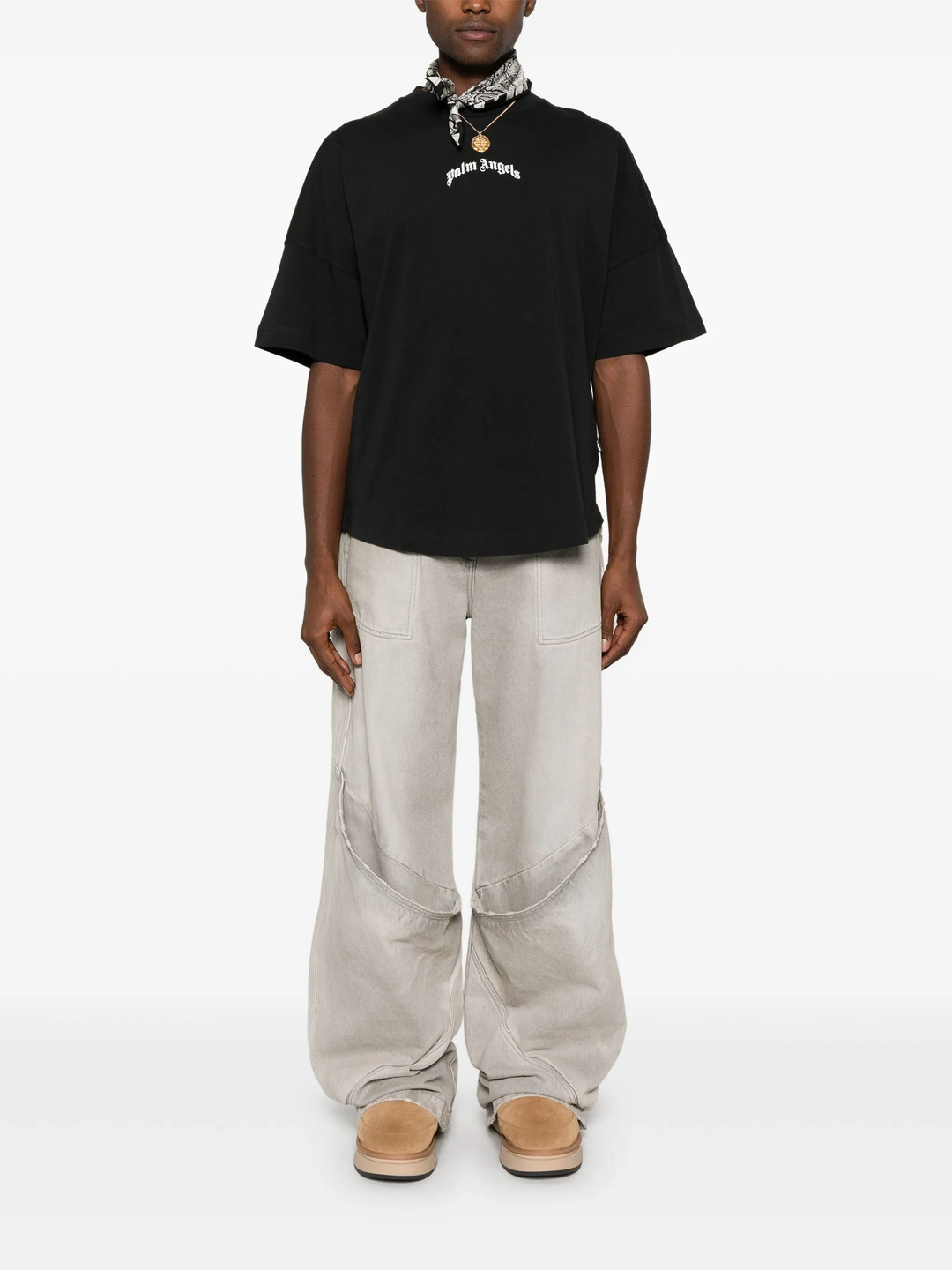 Back Curved Logo Oversize Tee