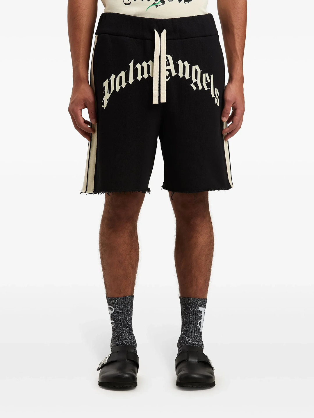 Curved Logo Track Sweatshorts