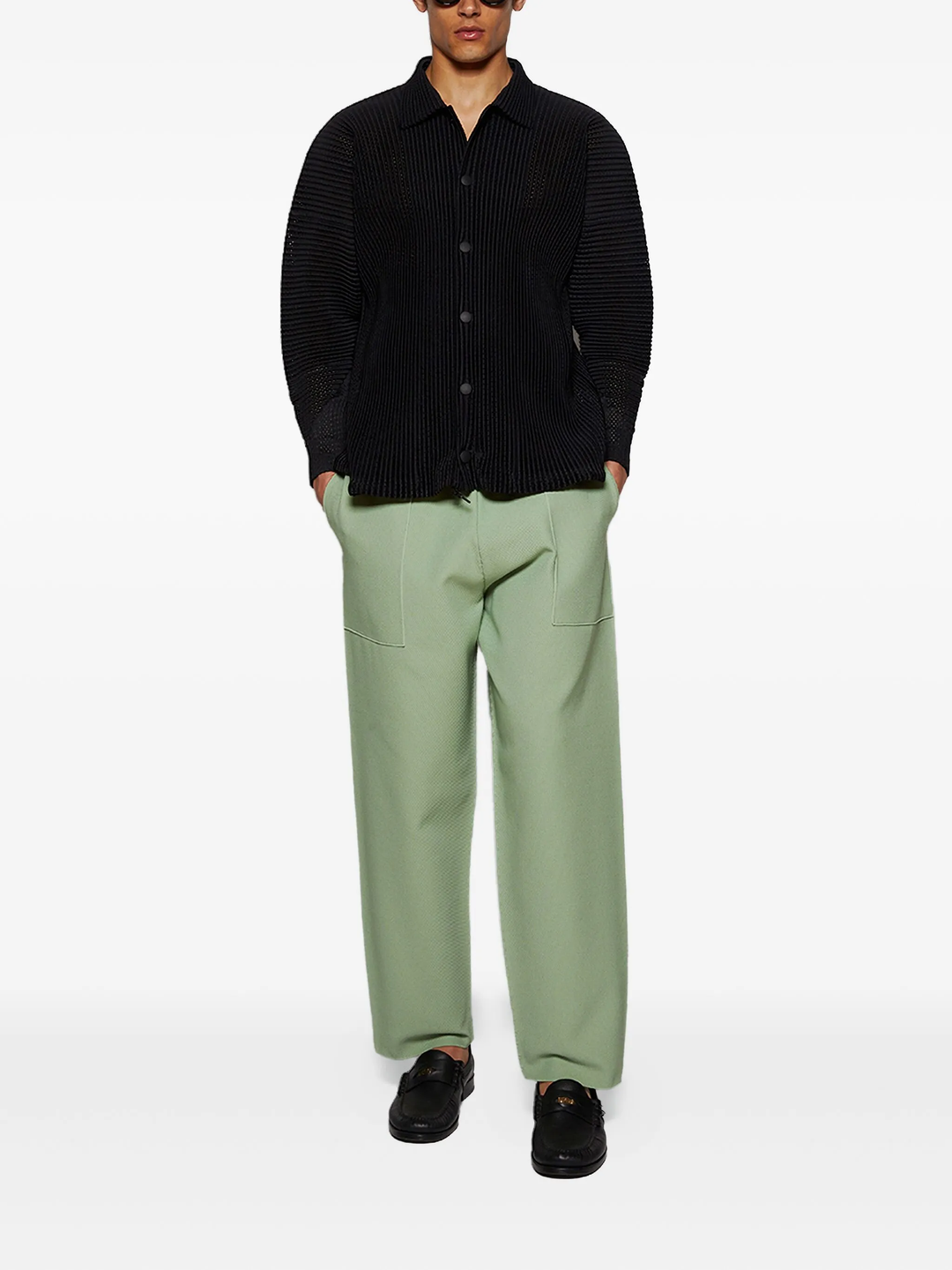 Outer Mesh Long Sleeve Shirt