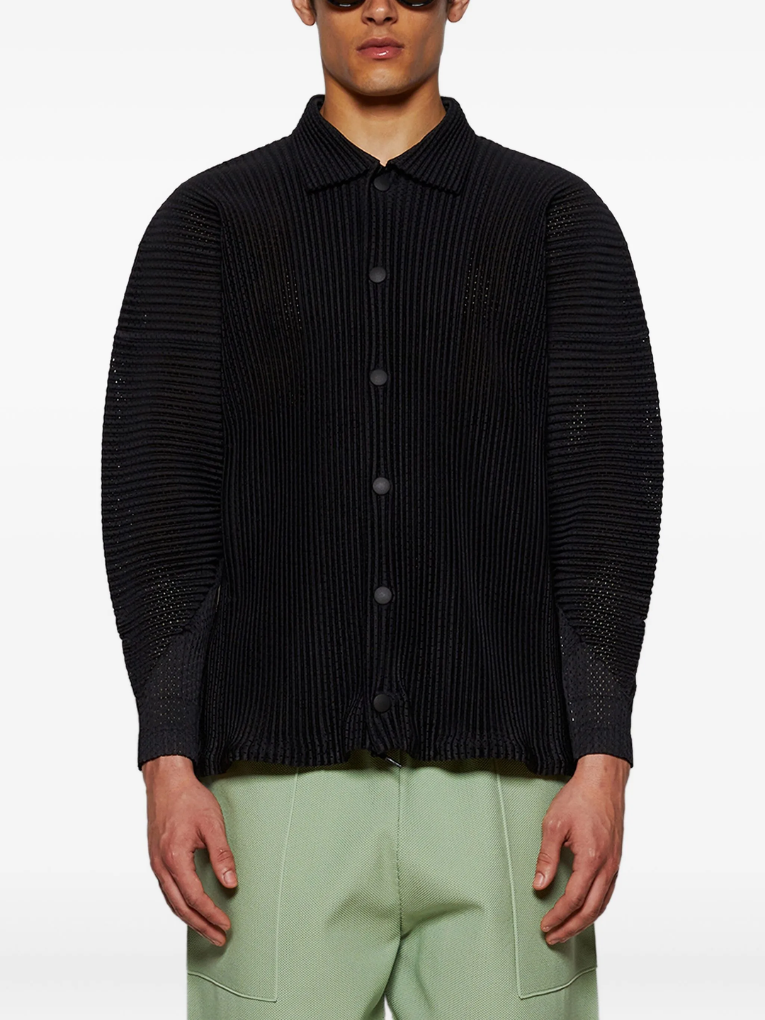 Outer Mesh Long Sleeve Shirt