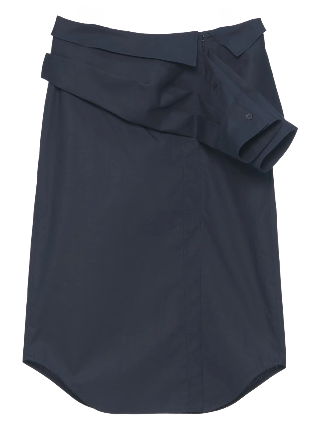 Shirt Layered Midi Skirt