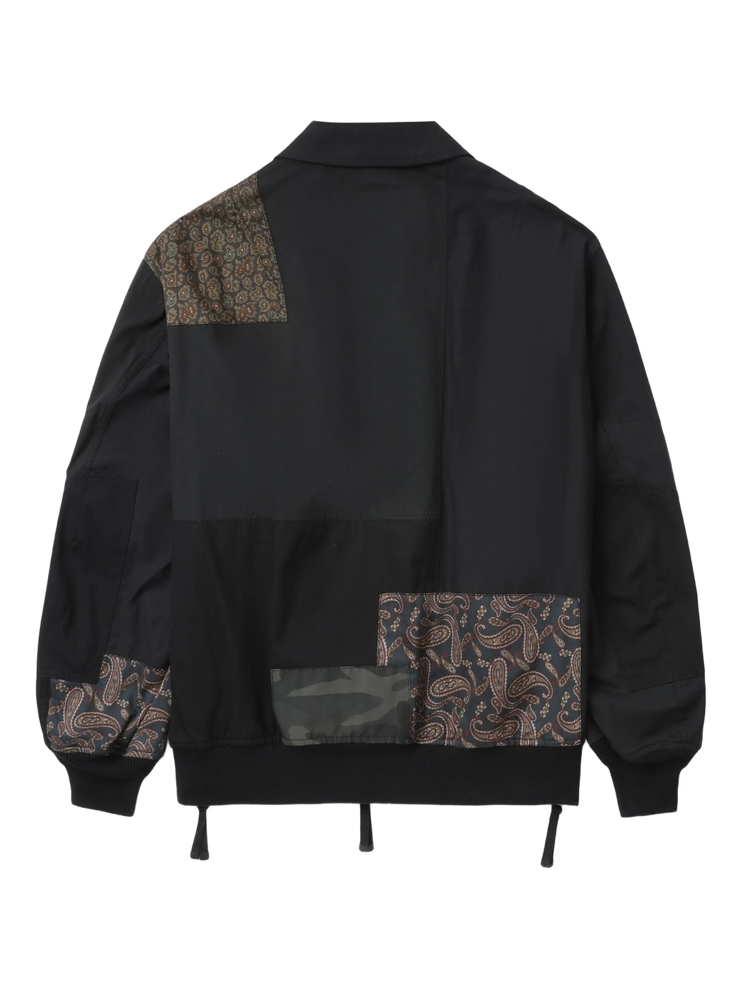 Cotton Nylon Back Satin X Multi Patch Jacket