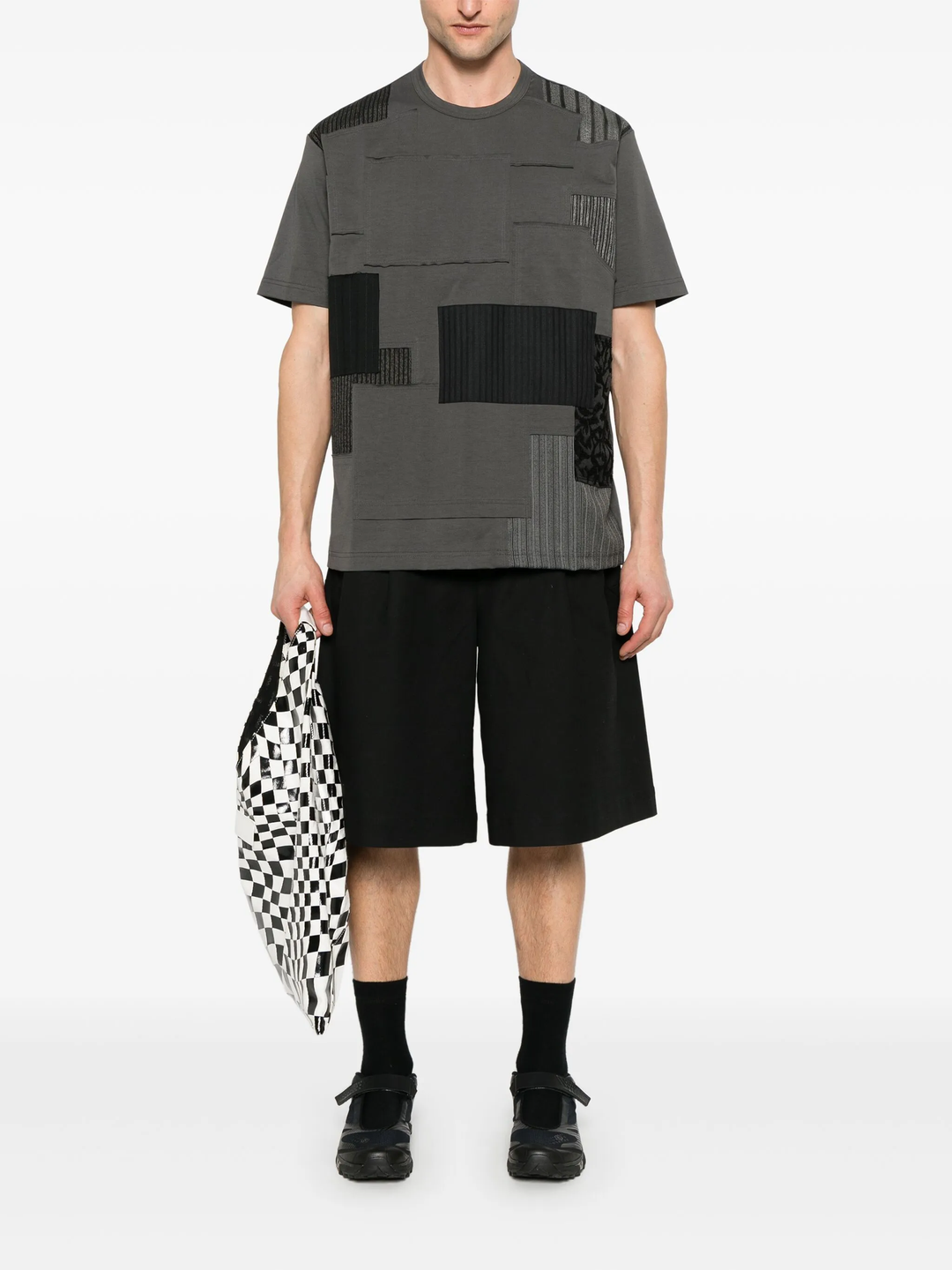 コットンジャージー X マルチファブリック Tシャツ