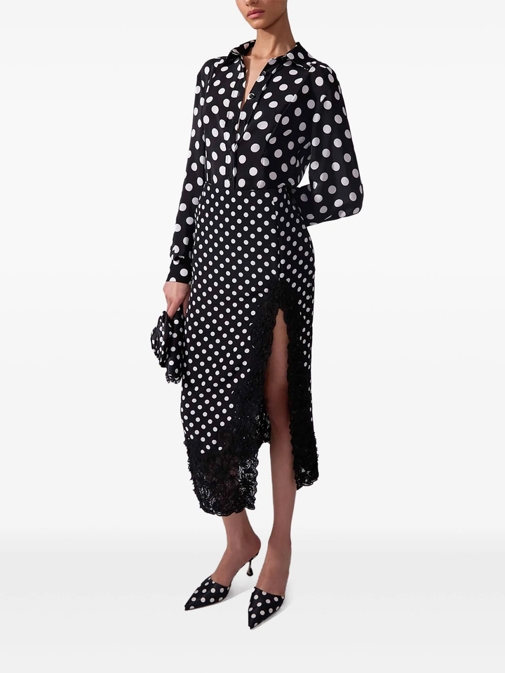 Polka Dot Midi Skirt