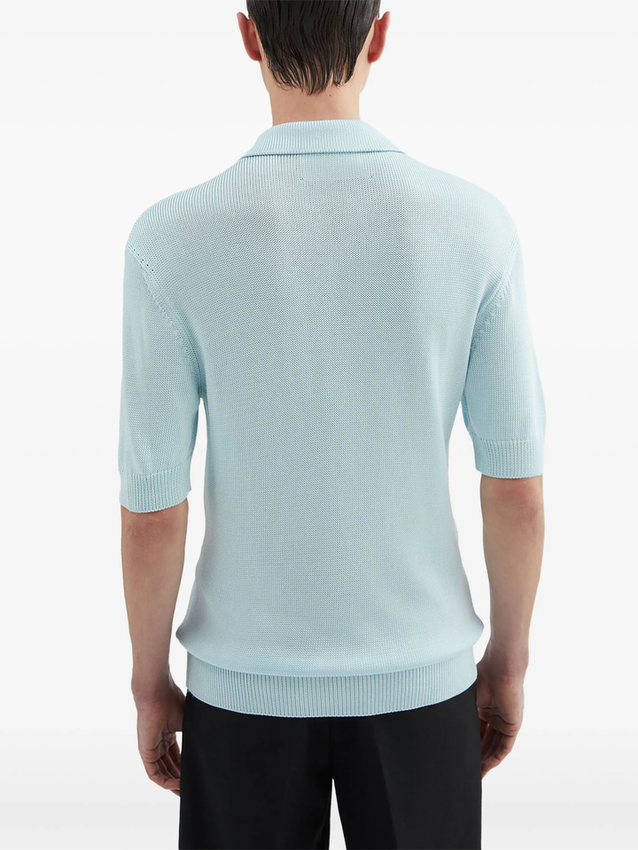 Viscose Flower Knit Polo
