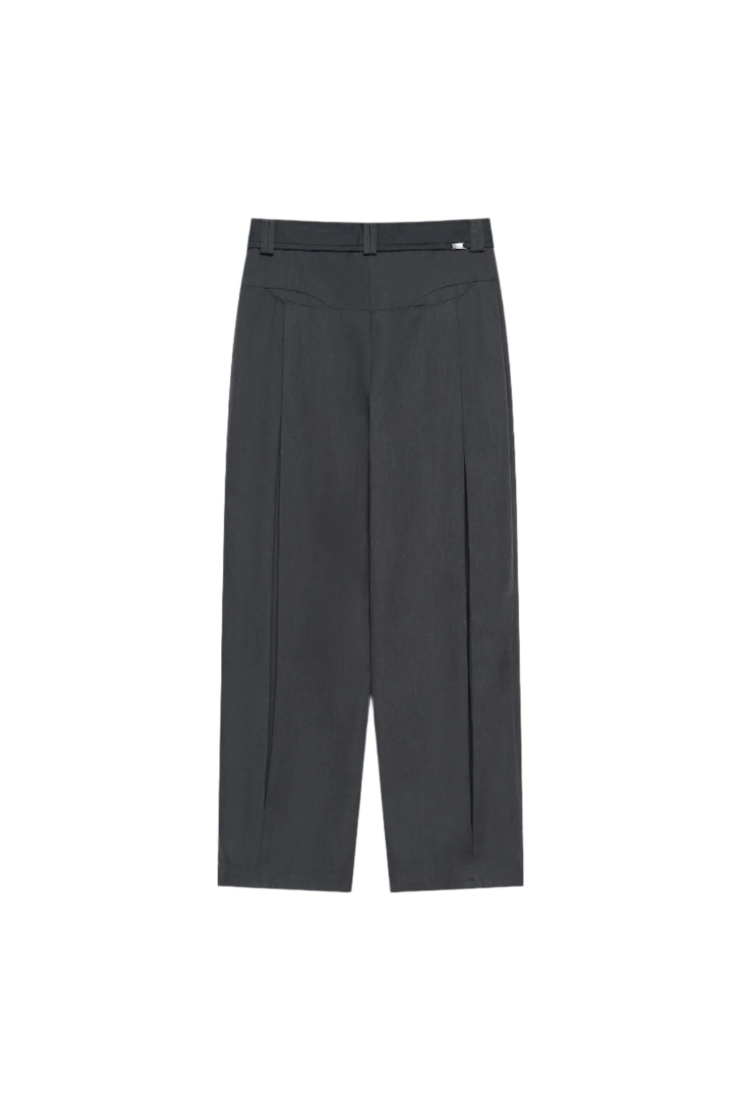 Kevin Pleated Trousers Charcoal