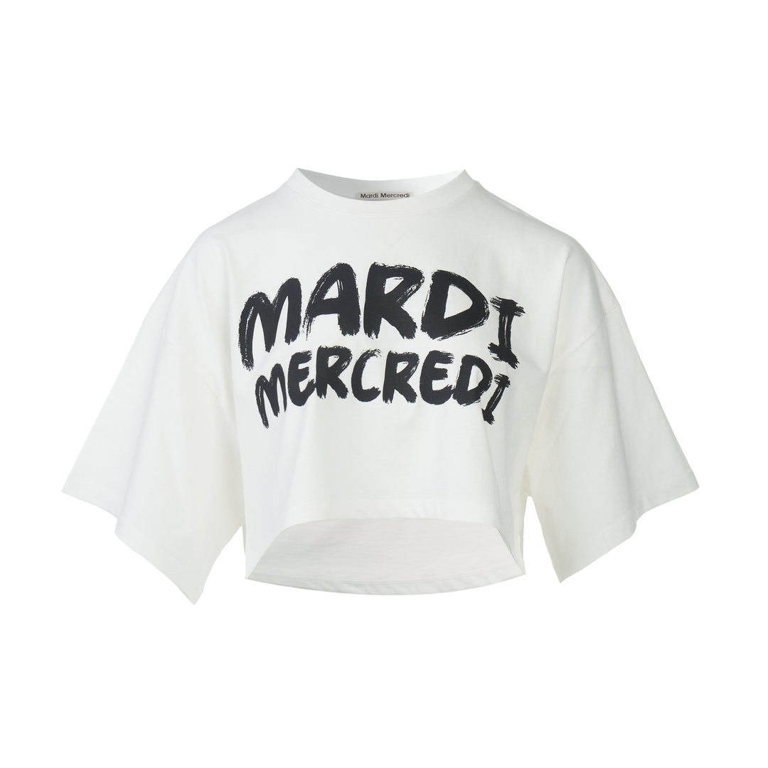 Oversized Cropped Brush Logo