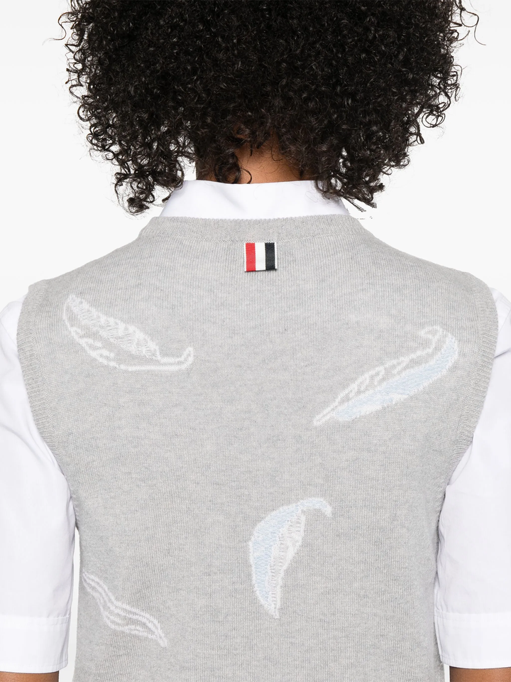 フェザーインタージャスカシミヤクロップドシェルトップ レディース