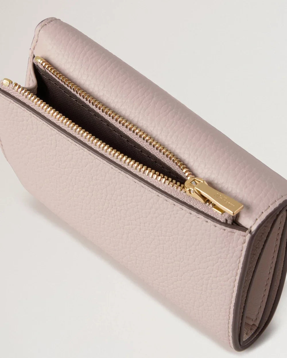 Folded Multi-Card Wallet Blossom Pink Small Classic Grain