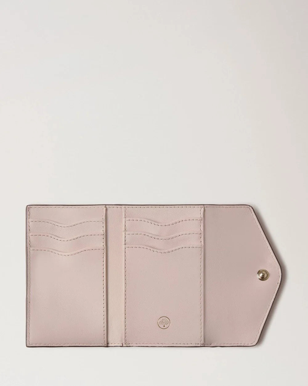 Folded Multi-Card Wallet Blossom Pink Small Classic Grain