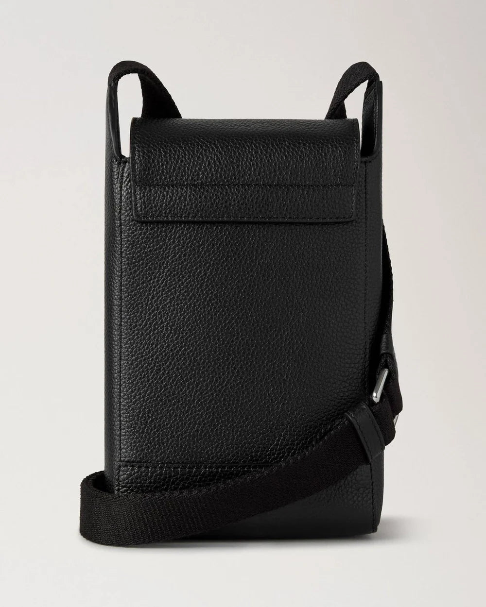Chiltern Phone Pouch Black Small Classic Grain