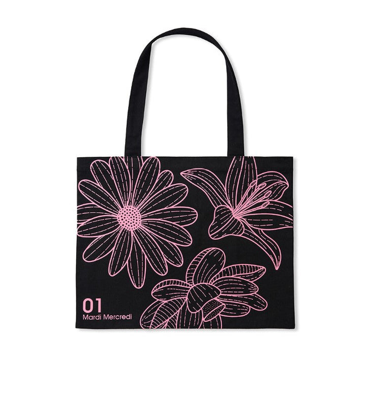 Canvas Bag Triple Flower