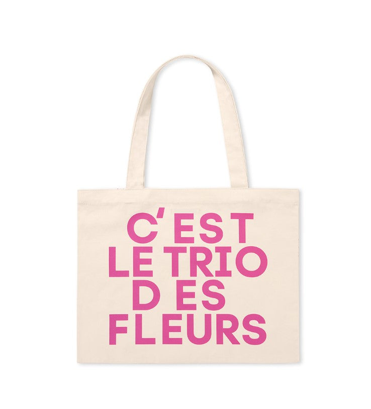 Canvas Bag Triple Flower