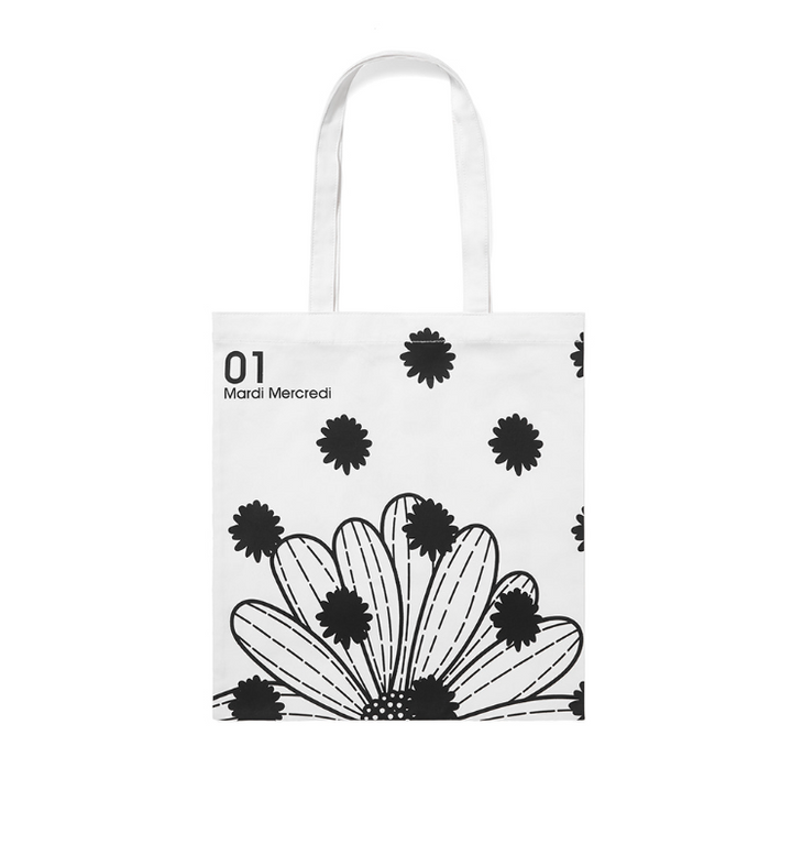Canvas Bag Flower Dots